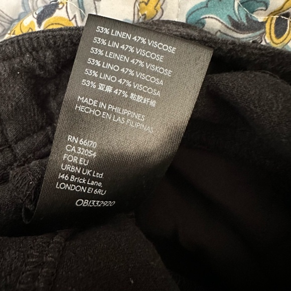 Anthropologie •‎ Linen Relaxed Jogger Ankle Pants - Picture 8 of 8